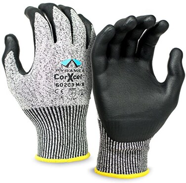 Pyramex Safety GL602C3M Microfoam Nitrile Glove - size Medium Medium, White