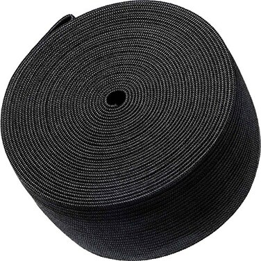 eBoot Elastic Spool,2 Inch x 5 Yard, Black