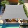 ShadeBeyond 12'X12' Sun Shade Sail Light Grey Rectangle