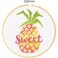 Dimensions Learn-A-Craft Sweet Pineapple Counted Cross Stitch Kit for Beginners, 6''