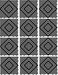 San Jamar Versa-Mat Plastic Interlocking Bar Mats, Black, ,Set of 12