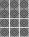 San Jamar Versa-Mat Plastic Interlocking Bar Mats, Black, ,Set of 12
