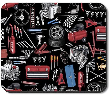Art Plates Brand Mouse Pad - Auto Mechanic Tools - Image by Dan Morris