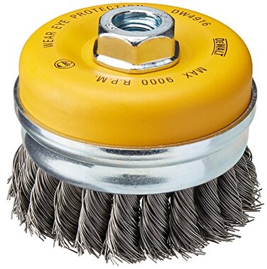 DEWALT Wire Cup Brush, Knotted, 4-Inch ,DW4916