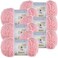 Bernat ,6 Pack Pipsqueak Yarn - Tickle Me Pink