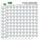 GRAPHICSMORE Baseball 1/2" ,0.5"Planner Calendar Scrapbooking Crafting, Opaque