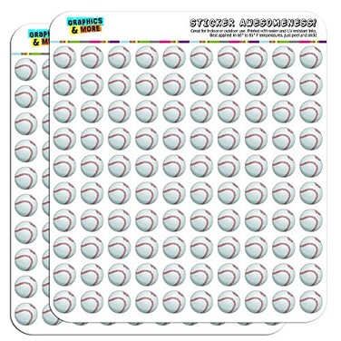 GRAPHICSMORE Baseball 1/2" ,0.5"Planner Calendar Scrapbooking Crafting, Opaque