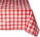 Winco TBCS-52R Checkered Table Cloth, 52-Inch x 52-Inch, Red,White, Red,Medium