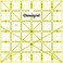 Omnigrid Omnigrip Square Quilting Ruler, Cuts 6" x 6