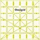 Omnigrid Omnigrip Square Quilting Ruler, Cuts 6" x 6