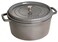 STAUB Cast Iron Roaster/Cocotte, Round, 8.35 L, Graphite Grey, 30 cm
