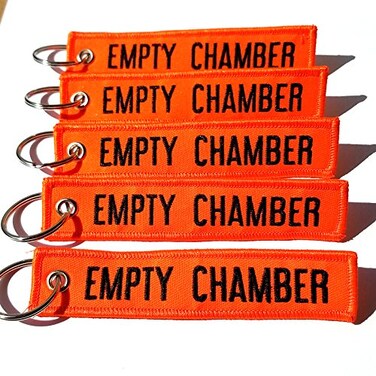 Rotary13B1 EMPTY CHAMBER - Key Chains - 5pcs ,Neon Orange
