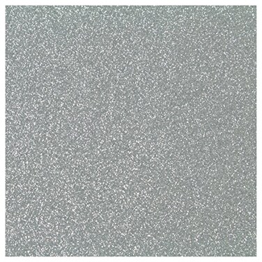 Siser Glitter HTV 20" x 12" Sheet - Iron on Heat Transfer Vinyl ,Silver
