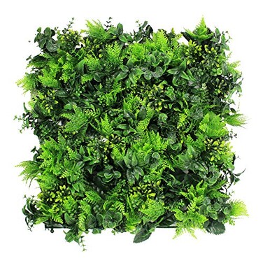ULAND Artificial Grass Wall Panels, 12pcs 20"x20" Greenery Backdrop Dcor