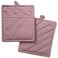 DII 100% Cotton Solid Chambray Kitchen Set, Potholders, Aqua, 2 Piece