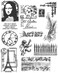 Stampers Anonymous Tim Holtz Cling Stamps 7"X8.5"-Mini Classics