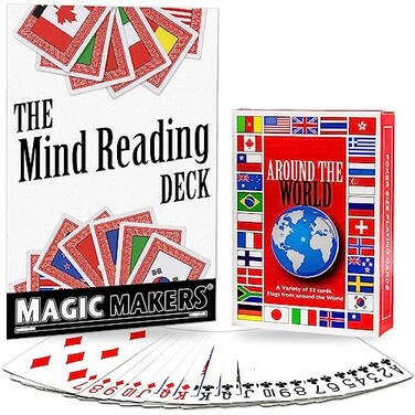Magic Makers Mind Reading Card Trick Deck - Around the World