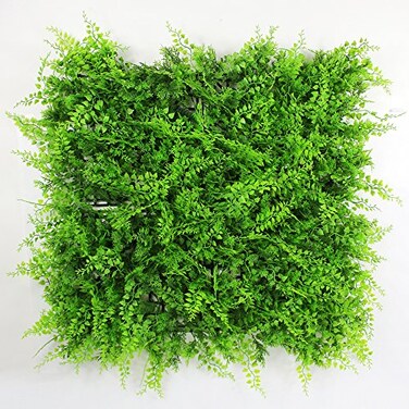 ULAND 12pcs 20"x20" Artificial Greenery Wall Panels, Grass Backdrop