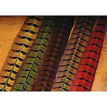 Hareline Ringneck Pheasant Tail Feathers Green