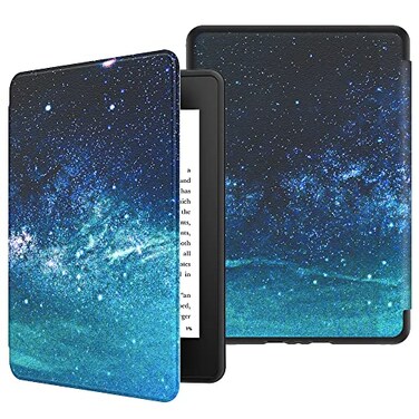 VORI TPU Case for 6" Kindle Paperwhite ,10th Generation, 2018 Release, Water-Safe Protective Slimshell Smart Cover with Auto Sleep/Wake for Kindle Paperwhite 2018 E-Reader, Galaxy
