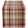 DII Give Thanks Plaid Fall Table Decor, AutumnThanksgiving Tabletop Linens, 14x72 Table Runner