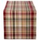 DII Give Thanks Plaid Fall Table Decor, AutumnThanksgiving Tabletop Linens, 14x72 Table Runner