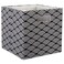 DII Collapsible Hard Sided Bin, Waves, Black, Large