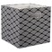 DII Collapsible Hard Sided Bin, Waves, Black, Large