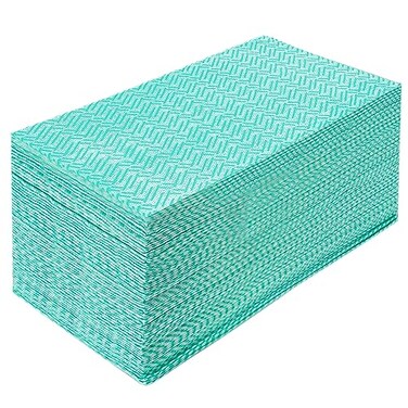 JEBBLAS Green Reusable Kitchen Towels, 60 Sheets/Pack, 13" x 24" ,33x60cm, Eco-friendly, Machine Washable