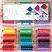 Aurifil Thread Set Bright Collection 50wt Cotton 12 Large ,1422 YardSpools