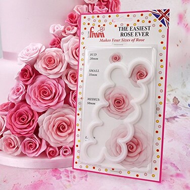 FMM the Easiest Rose Ever Cutter Set. Small, Medium, Large