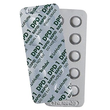 LaMotte 6999A Visual Grade TesTabs, Chlorine DPD1 RAPID, 100 ct.