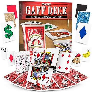 Magic Makers Magic Gaff Deck - Limited Edition Bicycle Cards - Card Tricks for All Ages