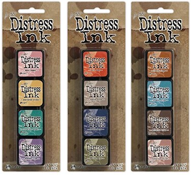 Tim Holtz Ranger Distress Mini Ink Pad Kits4,5 and6 Bundle