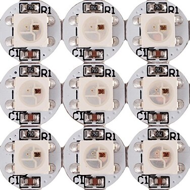 BTF-LIGHTING WS2812B Individually Addressable 100PCS IC RGB LED Pixel DC5V