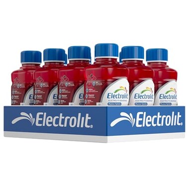 Electrolit Hydration Electrolyte Drinks, Sports Beverages with Electrolytes, Magnesium, Calcium &amp; Potassium, Recovery Drink for Post Workout, 12 Pack (Hibiscus/Jamaica)