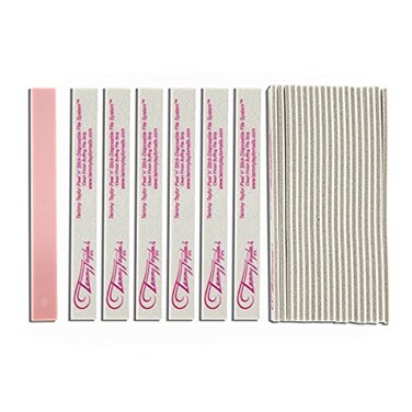 Tammy Taylor Peel &euro;&tilde;N&acirc;&euro;&trade; Stick Clean Finish Buffer, Natural Nail Buffing File for Fingernails and Toenails, Professional, Sanitary, Replaceable, Durable Cloth Material (10 Pack)