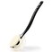 Shower Body Brush Bristles &amp; Mesh Loofah Sponge,Curved Handle Back Scrubber