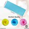 CasaVida Exfoliating Washcloth Back Scrubber, Blue, 3 Pack
