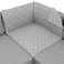 Sofa Shield &reg; Couch Sectional Corner Slip Cover with Strap, Light Gray