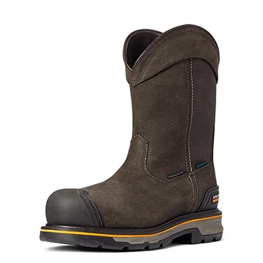 ARIAT BMVY9 Mens Stump Jumper Pull-On Waterproof Composite Toe Work Boot Iron Coffee 13
