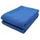 POLYTE Elite Microfiber Drying Towel (25x36, 2 Pack, Waffle, Blue)
