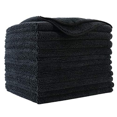POLYTE 300 GSM Multipurpose Microfiber Cleaning Towel, 16x16 in, 12 Pack