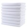 POLYTE 380 GSM Microfiber Waffle Kitchen Dish Tea Towel, 16x28 in, 8 Pack