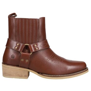 Dingo Mens Black Bart Pull On Square Toe Casual Boots Ankle - Brown - Size 11.5 D