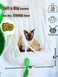 KARCEEY Macrame Cat Hammock Hanging Bed - Boho Wall Swing with Catnip Cushion for Wall Climber &amp; Window Perch - Hardware Kit Included