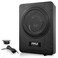 Pyle 8-Inch Low-Profile Amplified Subwoofer System - 600 Watt Compact Enclosed Active Underseat Car Audio Subwoofer with Built In Amp, Powered Car Subwoofer w/ Low &amp; High Level Inputs - Pyle PLBX8A