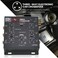 Banda 3-Way Electronic Car Crossover - Two or Three-Way System Set-Ups with Rear Fader Control, Subwoofer Equalizer, 2/4/6 Channel Inputs, 5V RCA Outputs