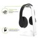 Kanto H1 Universal Headphone Stand - White - Solid Steel Construction - Curved Silicone Resting Surface