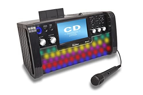 starion Starion ks780-b Portable Bluetooth cd+g Karaoke Machine 7 inch